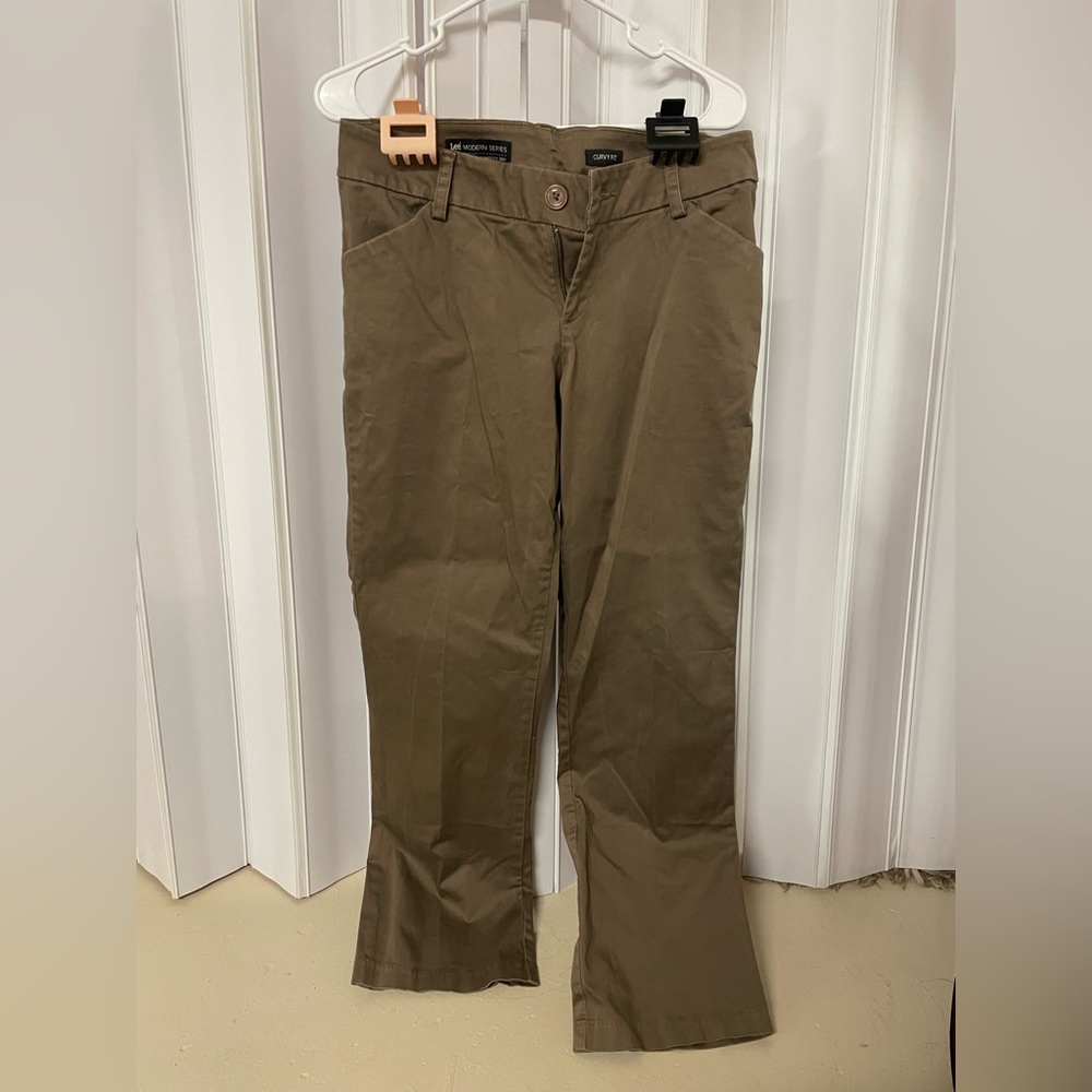 Lee Modern Series Curvy Fit Brown Medium 8 Pants